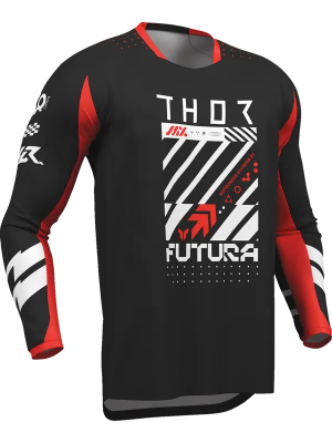 Джърси THOR Launchmode Futura BLK/RED
